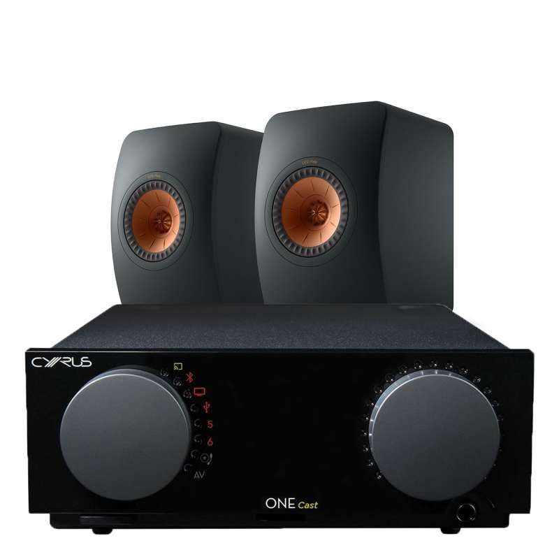 Cyrus One Cast Integrated Amplifier + KEF LS50 Meta Standmount Loudspeakers  