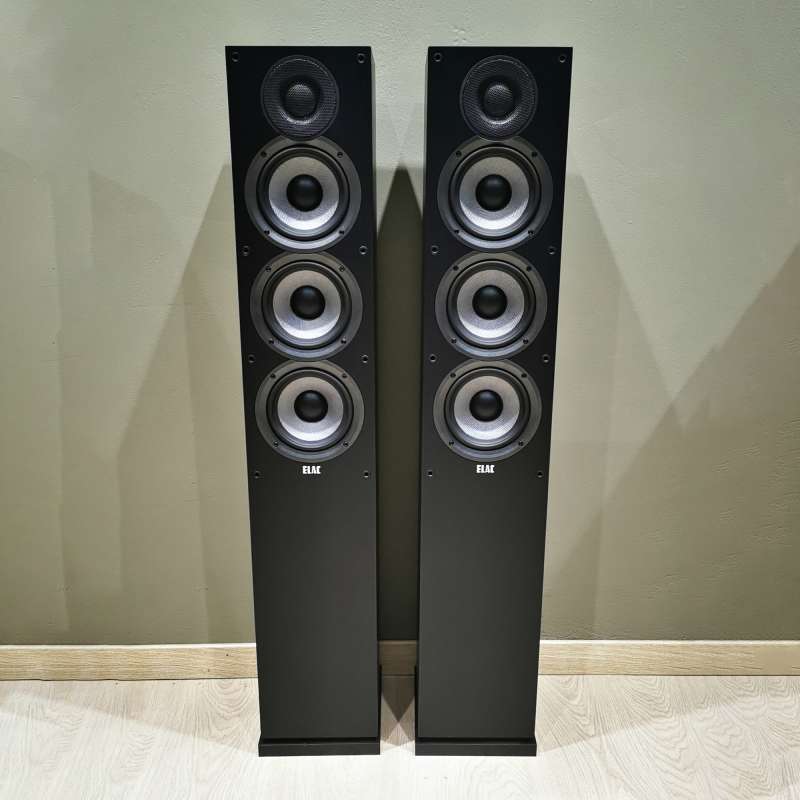 ELAC Debut F5.2 (Pair) | Floorstanding Speakers Black Ash  