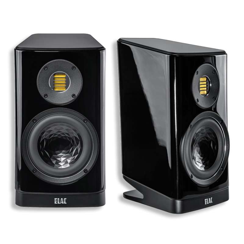 ELAC Vela BS 403.2 (Pair) | Standmount Speakers  Black High Gloss