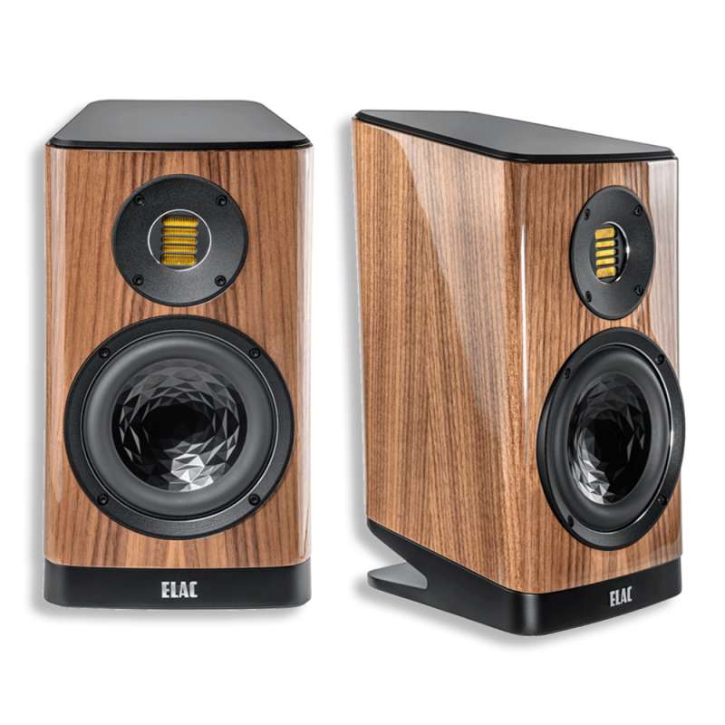 ELAC Vela BS 403.2 (Pair) | Standmount Speakers  Walnut High Gloss