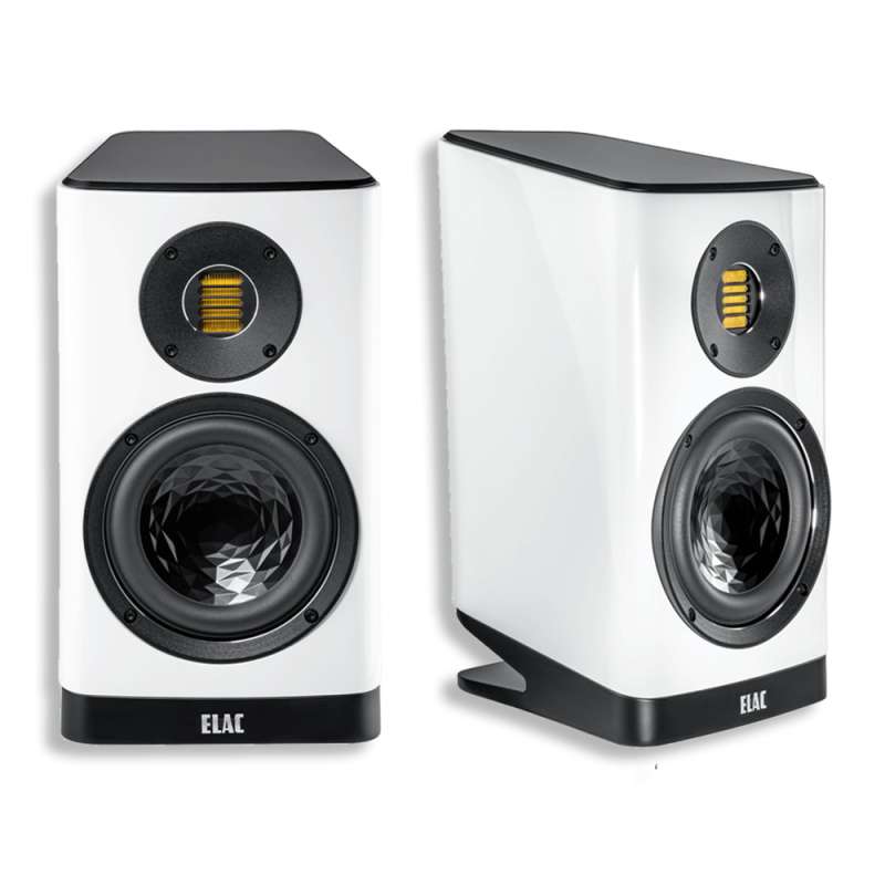 ELAC Vela BS 403.2 (Pair) | Standmount Speakers  White High Gloss