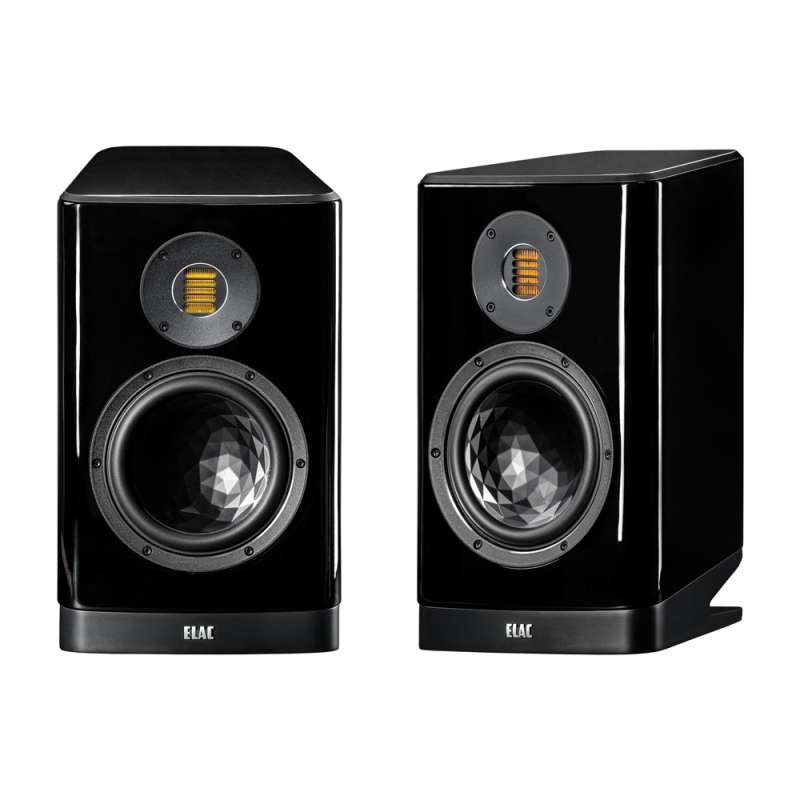ELAC Vela BS 404.2 (Pair) | Standmount Speakers  Black High Gloss