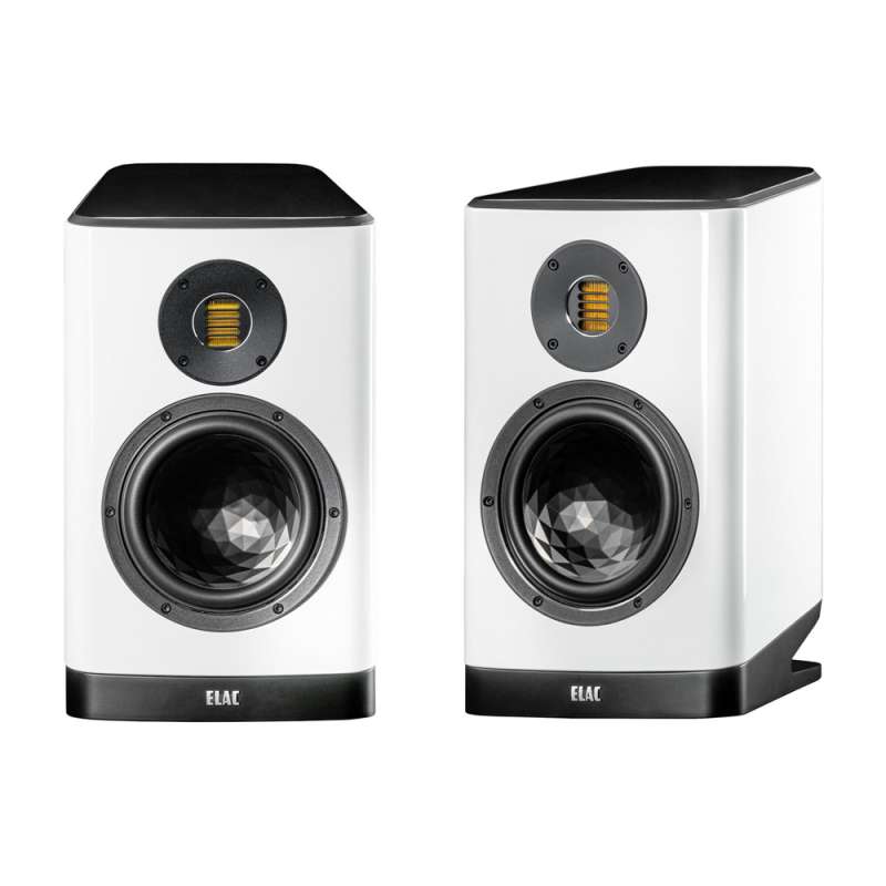 ELAC Vela BS 404.2 (Pair) | Standmount Speakers  White High Gloss