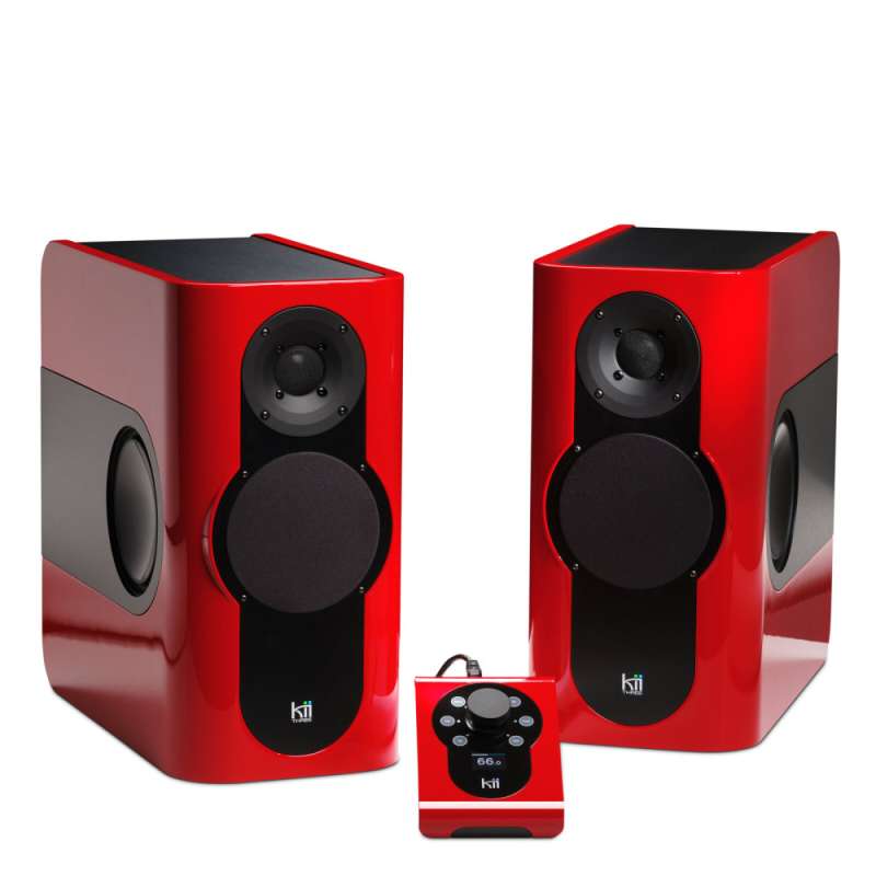 Kii Audio Three (Ζεύγος) + Kii Control System  Ferrari Rosso Corsa High Gloss