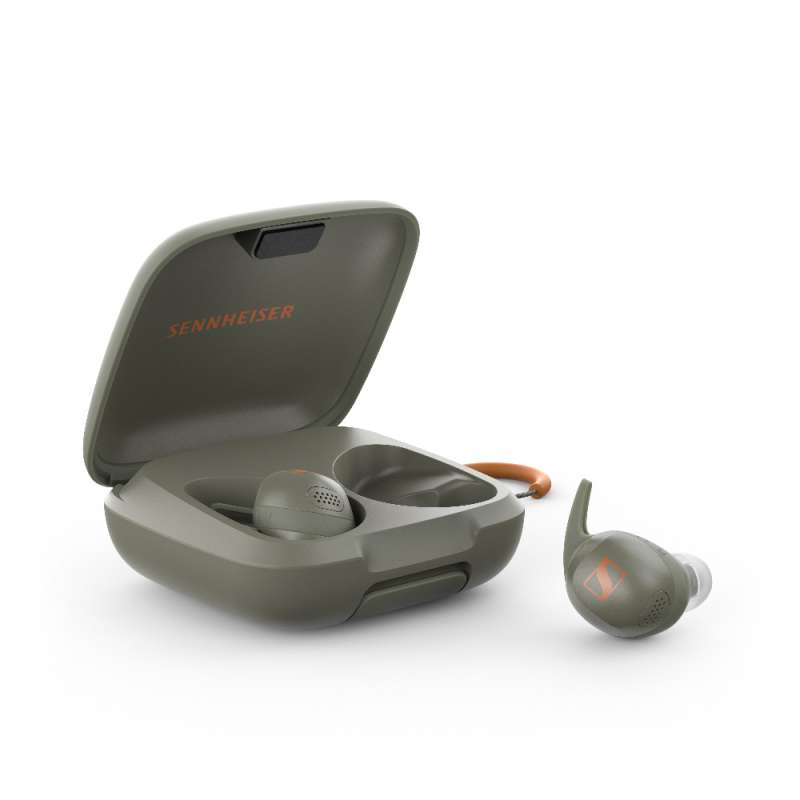 Sennheiser Momentum Sport | In-Ear Headphones (IP55 resistance) with Performance Tracking  Olive