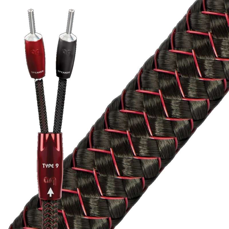 AudioQuest Type 9 Full-Range Speaker Cable with SureGrip 500 Banana Connectors  