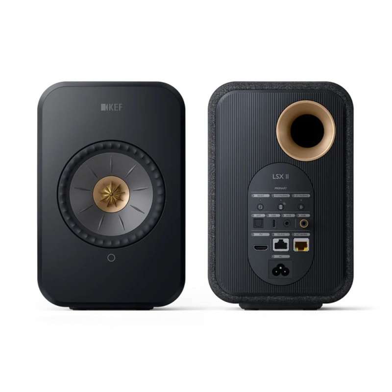 KEF LSX II Wireless HiFi Speakers (Ζεύγος) Carbon Black 