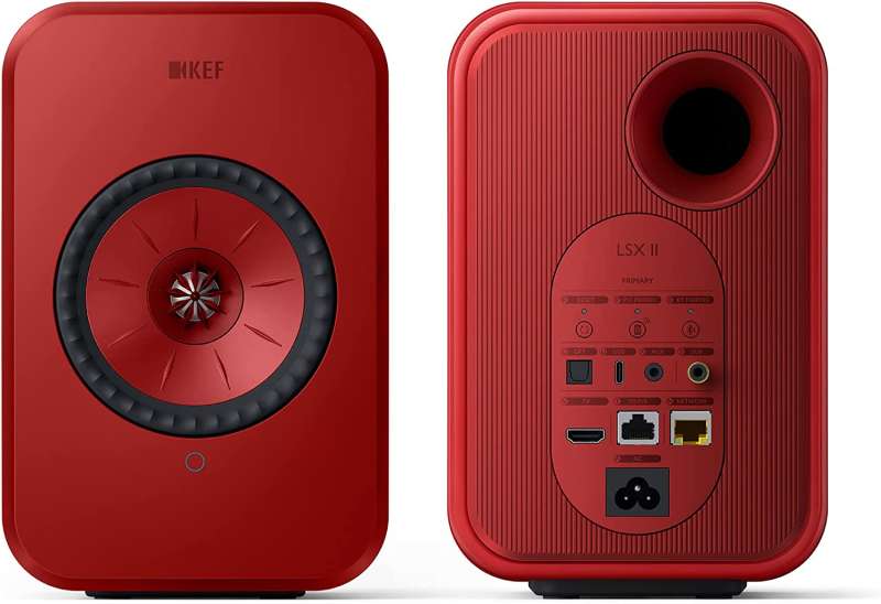 KEF LSX II Wireless HiFi Speakers (Ζεύγος) Lava Red 