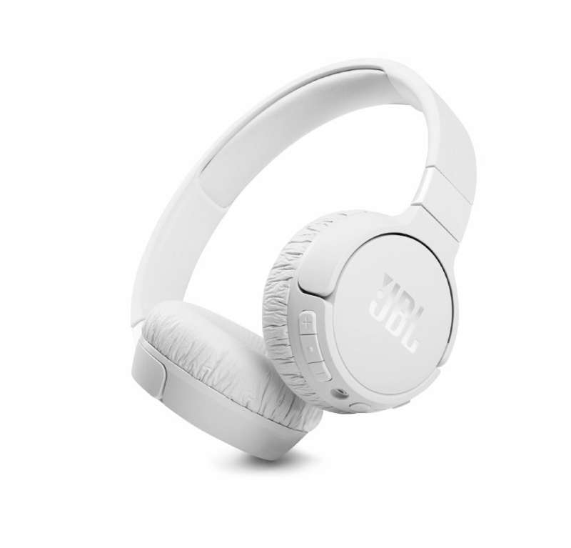 JBL Tune 660NC On-Ear Bluetooth, Active Noise-Cancelling Headphones  White