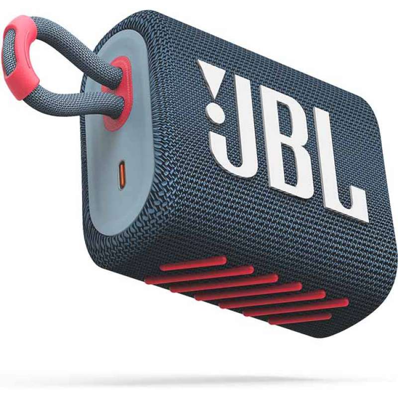 JBL GO 3 Waterproof Portable Bluetooth Speaker  Blue / Pink